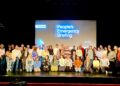 Organisers of a screening of the People's Emergency Briefing are encouraged by the number of viewers who came. Picture: Emma Merchant
