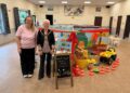 Branch owner Rachael Thompson.anf the mayor.
