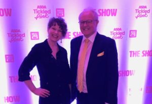 Claire Wraight and Clive Jones MP at the Breast Cancer Now Fashion Show. Image: Office of Clive Jones MP).