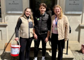Colleagues from law firm Blandy&Blandy pedalled to raise money for charity. Picture: Blandy&Blandy