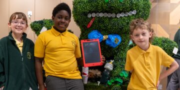 Pupils from Holly Spring School.