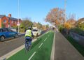 The double yellow lines have been introduced between Lytham Road and Roslyn Road.