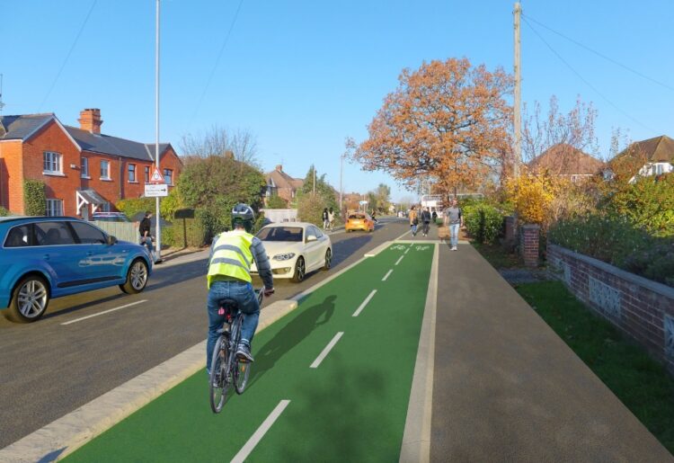 The double yellow lines have been introduced between Lytham Road and Roslyn Road.