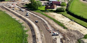 The new link road in Wokingham is due to open on Friday this week. Picture: WBC