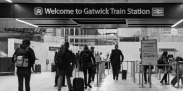 Gatwick railway station.