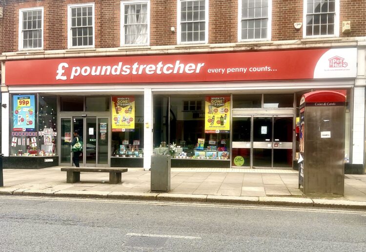 Poundsteetcher in Peach Street on Tuesday afternoon. Pic: ASndrew Batt.