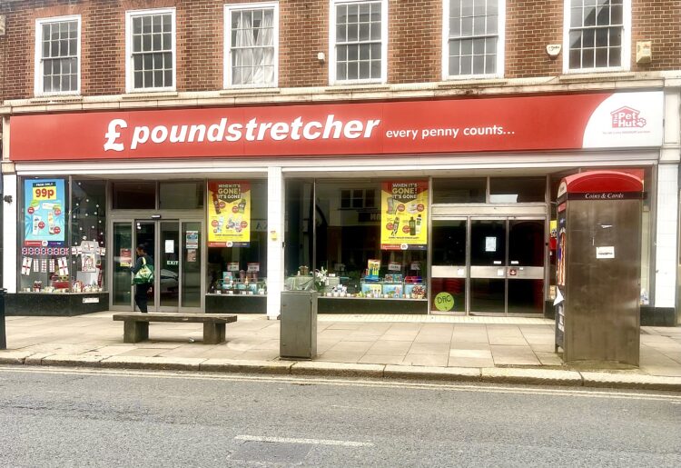 Poundsteetcher in Peach Street on Tuesday afternoon. Pic: ASndrew Batt.