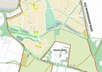 Plans for the site off Easthampstead Road.