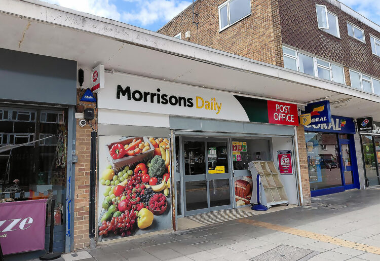 The Morrisons Daily and Post Office at the Precinct in Crockhamwell Road, Woodley town centre. Credit: James Aldridge, Local Democracy Reporting Service.