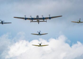 The Royal Air Force Battle of Britain Memorial Flight. Pic: Claire Hartley.