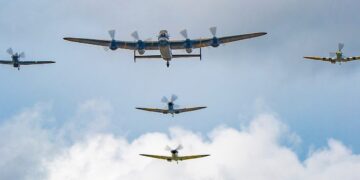 The Royal Air Force Battle of Britain Memorial Flight. Pic: Claire Hartley.