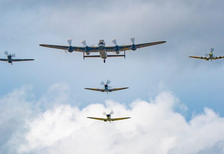 The Royal Air Force Battle of Britain Memorial Flight. Pic: Claire Hartley.