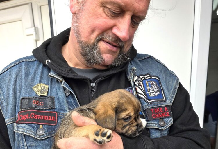 Bikers demonstrate puppy love at DBARC