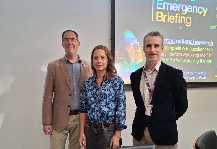 A screening in Reading of the People's Emergency Briefing, prompted a discussion about Reading's flood measures. Picture: Reading and Mid-Berks Steering Group.