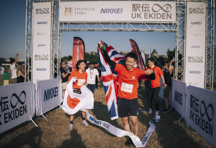 Runners will compete in this year's UK Ekiden relay along the Thames Path. Picture: courtesy of FT Nikkei UK?Ekiden