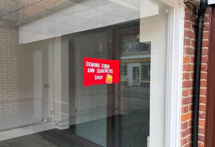 The sign appeared in Wokingham on Wednesday
