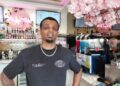 Kyle Alleyne from Mayas Treats dessert parlour at the precinct in Crockhamwell Road, Woodley. Credit: James Aldridge, Local Democracy Reporting Sevice