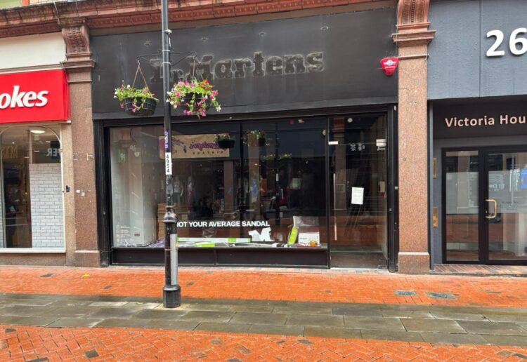 Dr Martens has closed at Queen Victoria Street in Reading town centre. Credit: James Aldridge, Local Democracy Reporting Service