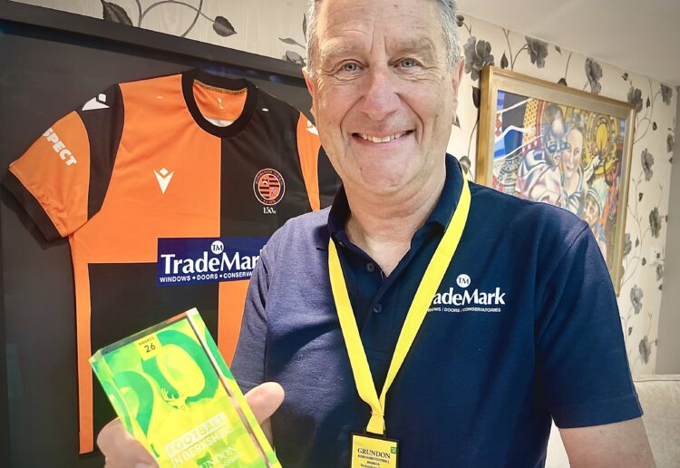 Mark Ashwell with the award. Pic: Andrew Batt.