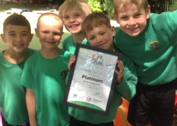 The power of play. Children celebrating at Willow Bank Infant School. Picture: Willow Bank