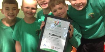 The power of play. Children celebrating at Willow Bank Infant School. Picture: Willow Bank