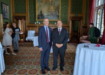 Stuart Stephens, the father of murdered Reading teen Olly, with Matt Rodda, the Labour MP for Reading Central in Parliament. Credit: Office of Matt Rodda MP