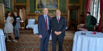 Stuart Stephens, the father of murdered Reading teen Olly, with Matt Rodda, the Labour MP for Reading Central in Parliament. Credit: Office of Matt Rodda MP
