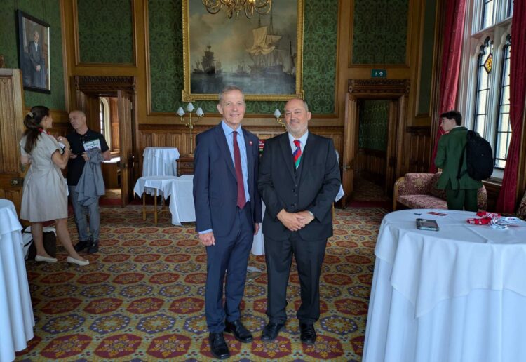 Stuart Stephens, the father of murdered Reading teen Olly, with Matt Rodda, the Labour MP for Reading Central in Parliament. Credit: Office of Matt Rodda MP