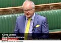 Clive Jones MP, speaking at the debate last week. Pic: BBC Parliament.