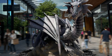 Dragons at The Lexicon in Bracknell.
