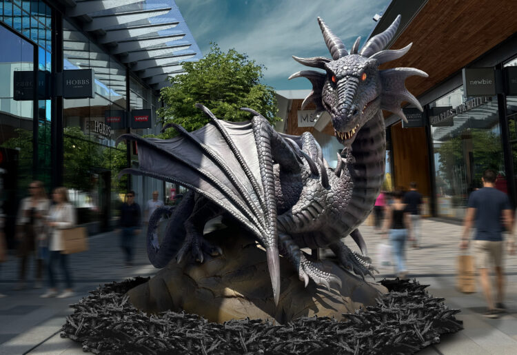 Dragons at The Lexicon in Bracknell.