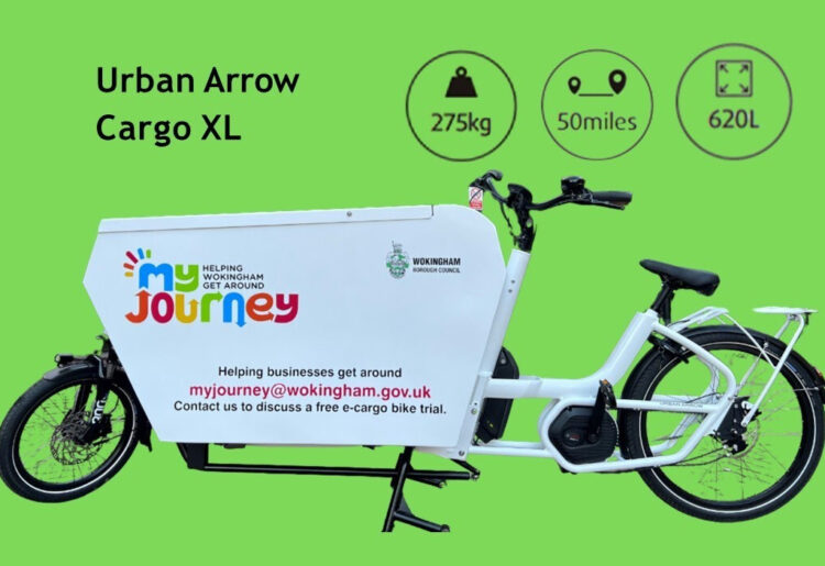 My Journey Wokingham is offering free electric cargo bike hire for businesses. Picture: My Journey Wokingham