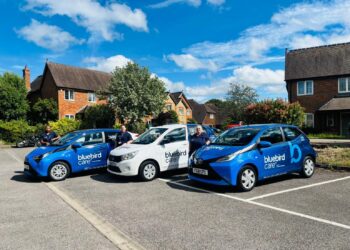 Two new Bluebird Care vehicles will help carers to travel across the borough. Picture: Bluebird Care