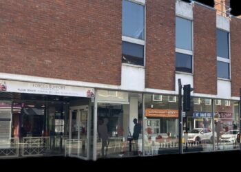 The unit in Peach Street. Pic: Emma Merchant.`
