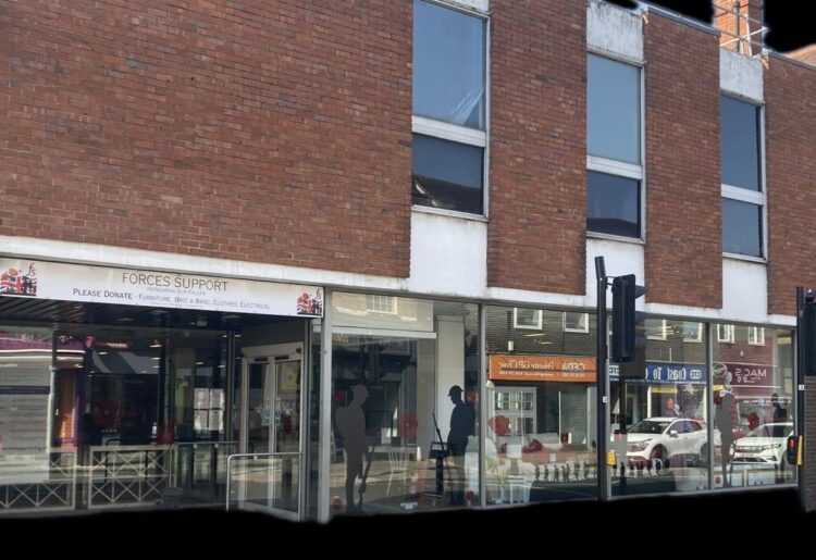 The unit in Peach Street. Pic: Emma Merchant.`