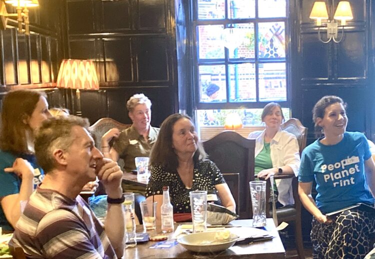 People Planet Pint meets monthly to socialise and discuss sustainability with like-minded people, at Wokingham's Rose Inn. Picture: Emma Merchant