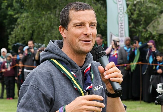 Pic: Bear Grylls. Steve_w/ via Wikimedia Commons.
