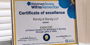 Blandy & Blandy has been supporting Alzheimer's Society?s 'Will to Remember' scheme since 2022.