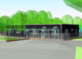 An impression of the new building.
