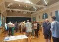 The public exhibition for a proposal to create a data centre at Thames Valley Park in Earley, hosted at Pearson Hall in Sonning. Credit: James Aldridge, Local Democracy Reporting Service