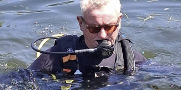 Martin Weddell with the sunglasses.