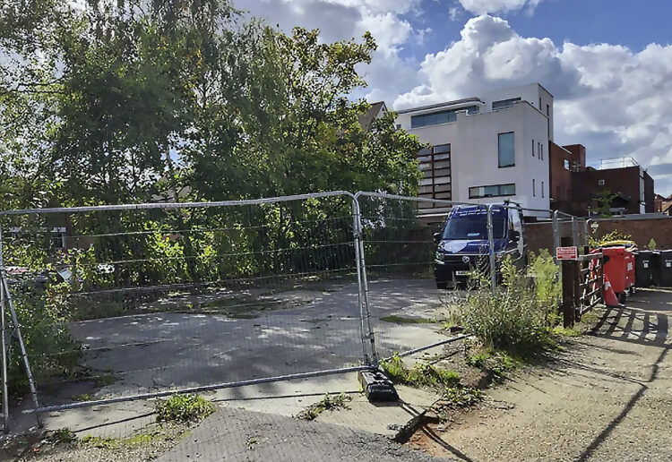 The plot behind Peach Street.