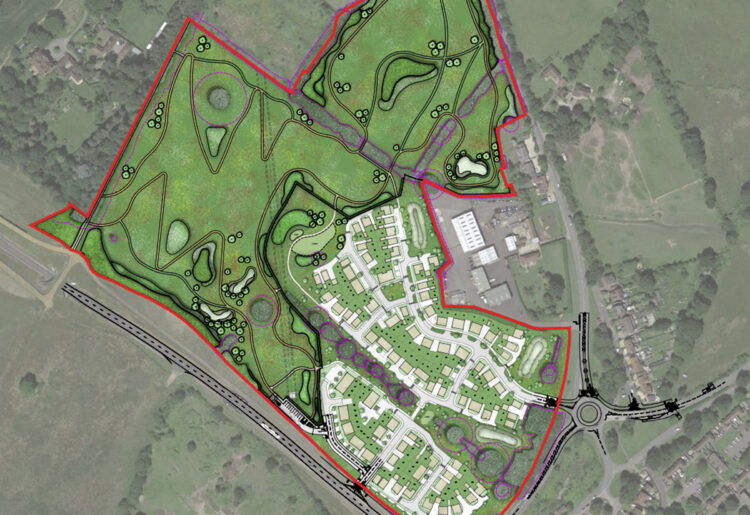 The masterplan of the site.