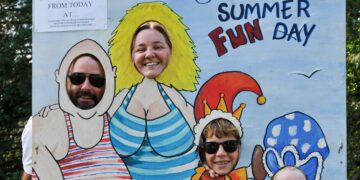 The Ollie Young Fun Day on Sunday.
The Grierson Family posing for a fun picture.