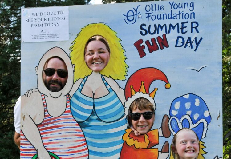 The Ollie Young Fun Day on Sunday.
The Grierson Family posing for a fun picture.