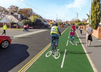 Woodley cycle path Picture: Wokingham borough council