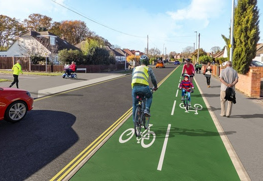 Woodley cycle path Picture: Wokingham borough council