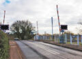 The level crossing at Star Lane in Wokingham, which will temporarily close for this phase of works.