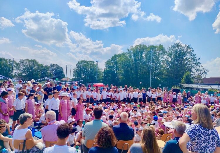 Farley Hill Primary School celebrated 100 years of learning. Picture: Annabel Harding