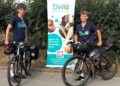 Harley and Noah have discovered the kindness of strangers as they cycle 840km for Berkshire Women's Aid. Picture: BWA